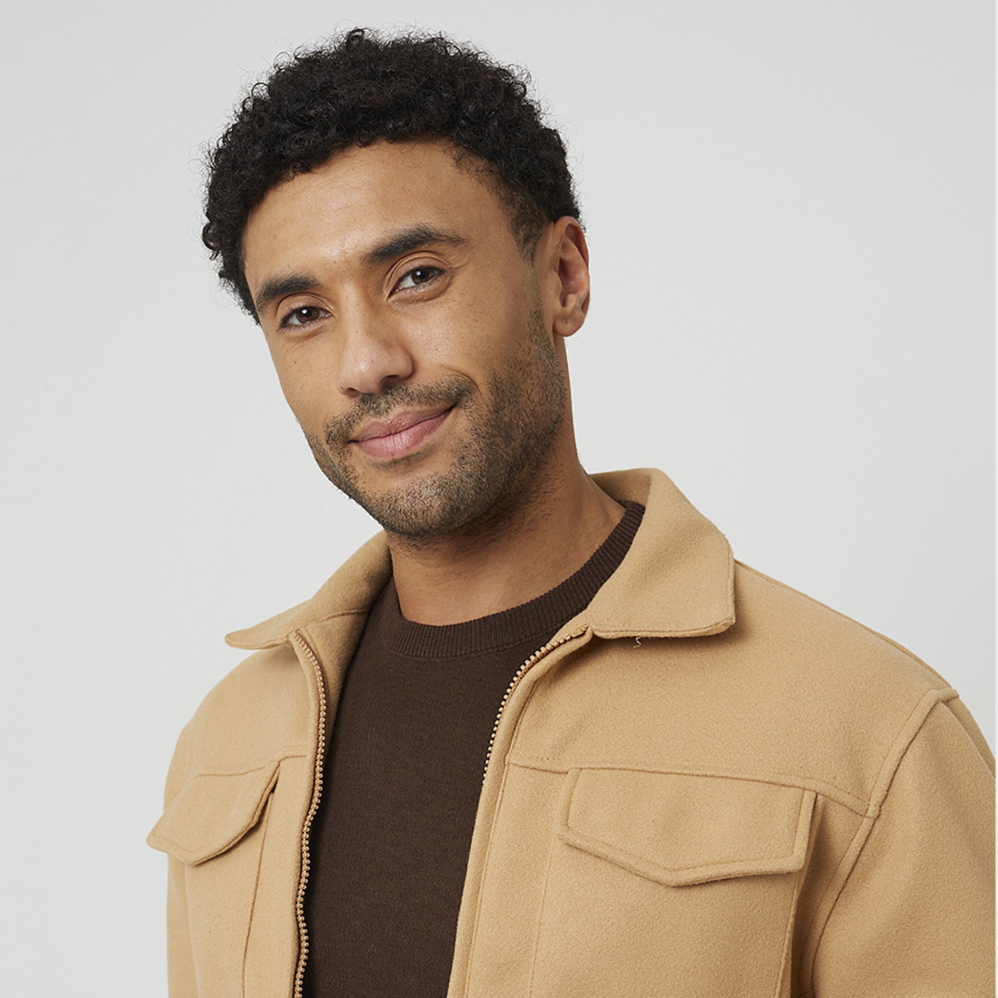Brave Soul Camel Faux Wool Western Style Jacket - Camel Image 4