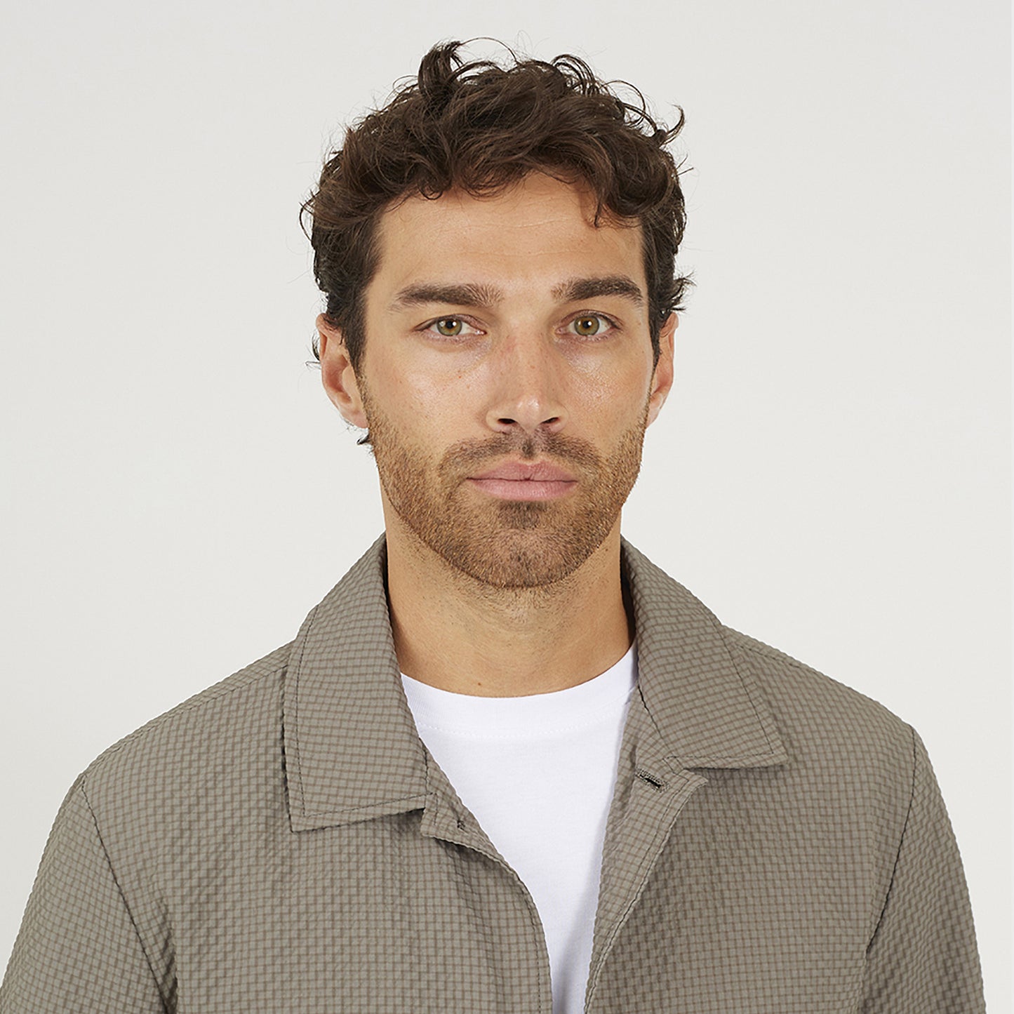 Brave Soul Green Seersucker Shacket - Green Image 4