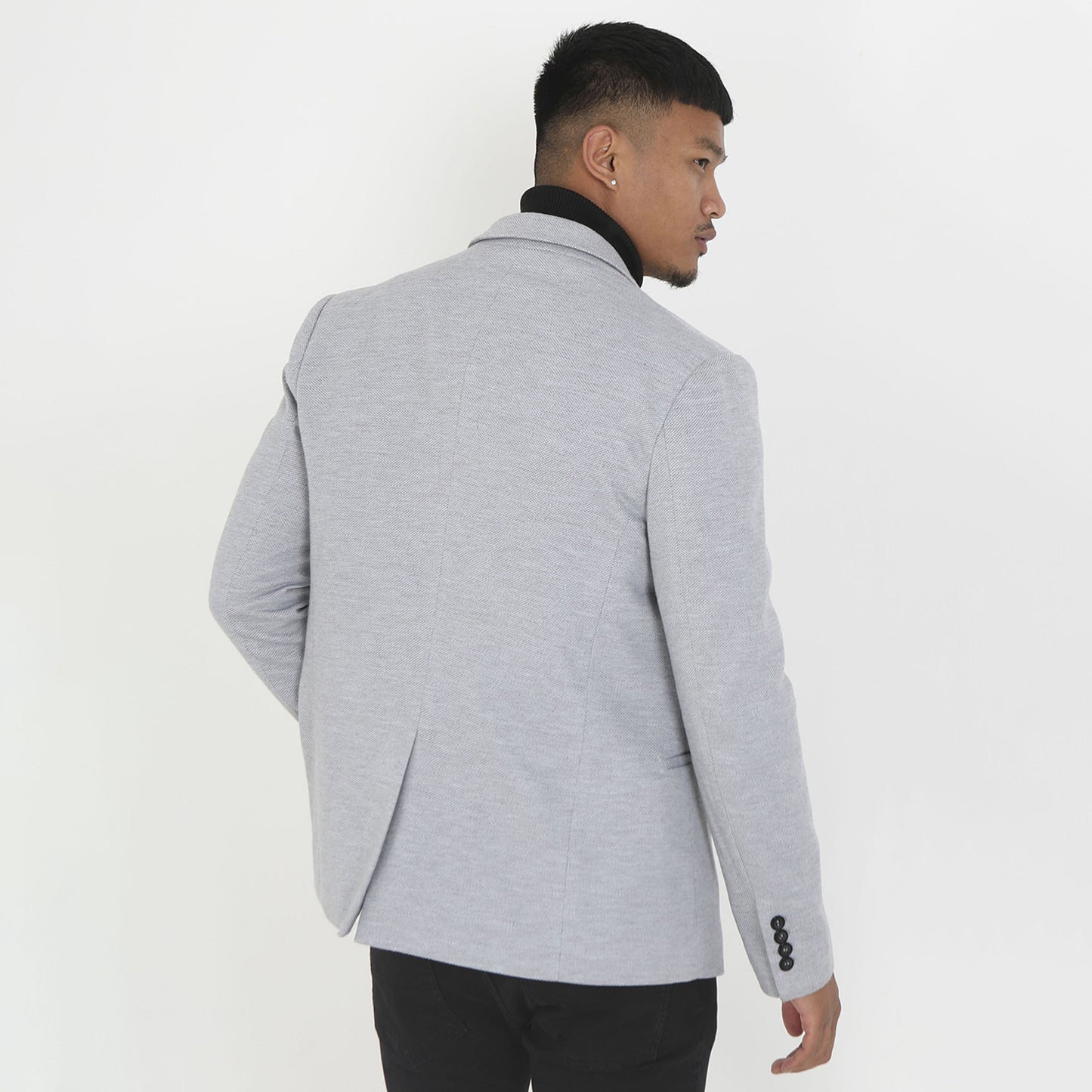 Brave Soul Grey Single Breasted Blazer - Grey Image 2