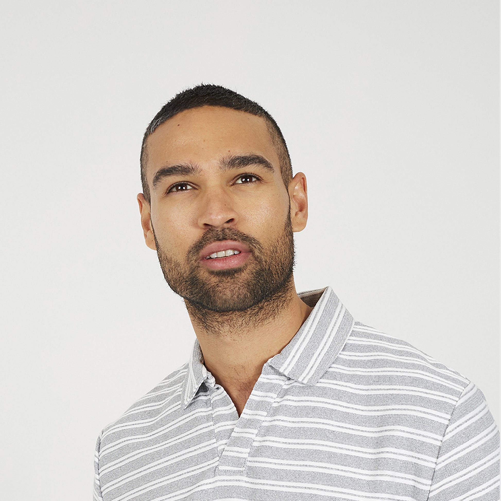 Brave Soul White Trophy Neck Polo Shirt - White Image 4