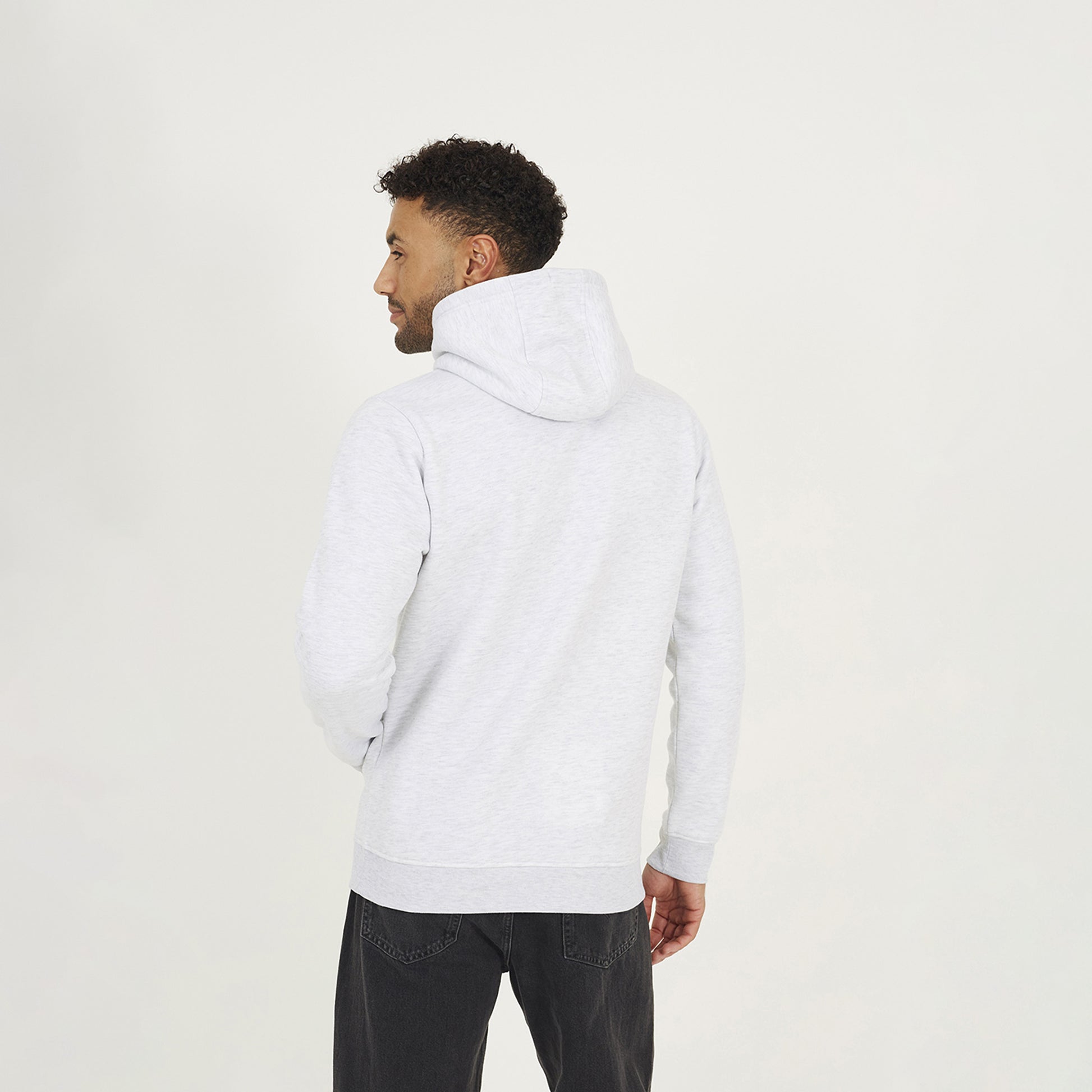 Brave Soul Ecru Hoodie With Kangaroo Pocket - Ecru Image 2