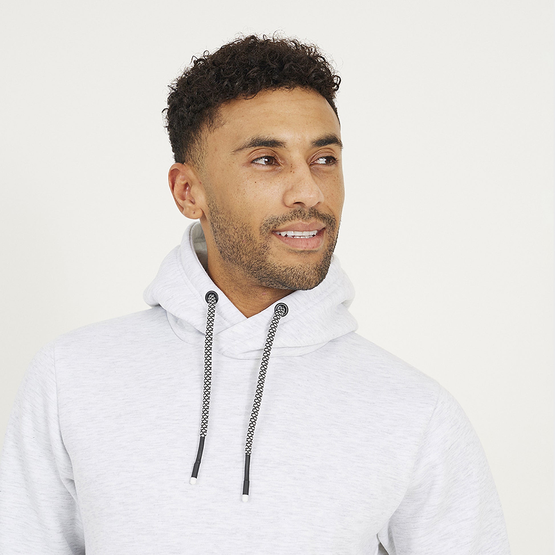 Brave Soul Ecru Hoodie With Kangaroo Pocket - Ecru Image 4