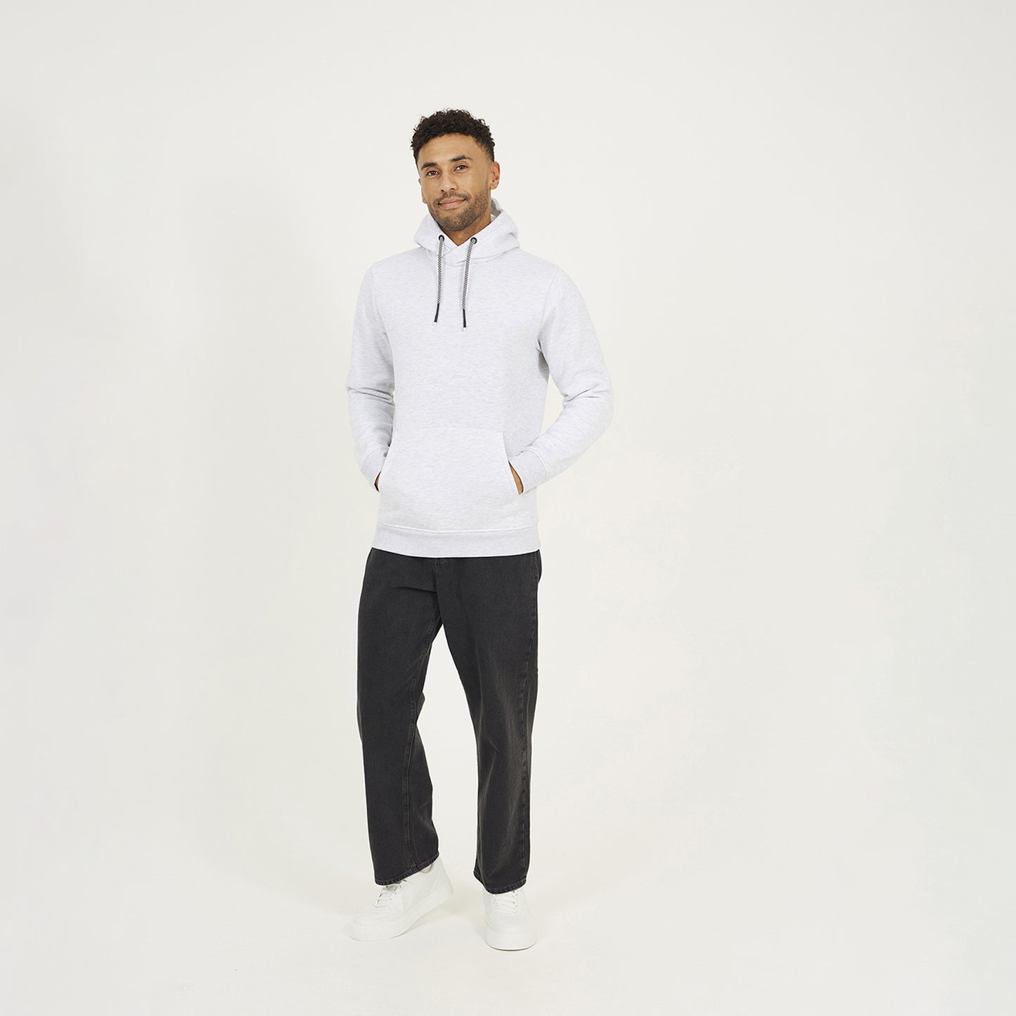 Brave Soul Ecru Hoodie With Kangaroo Pocket - Ecru Image 3