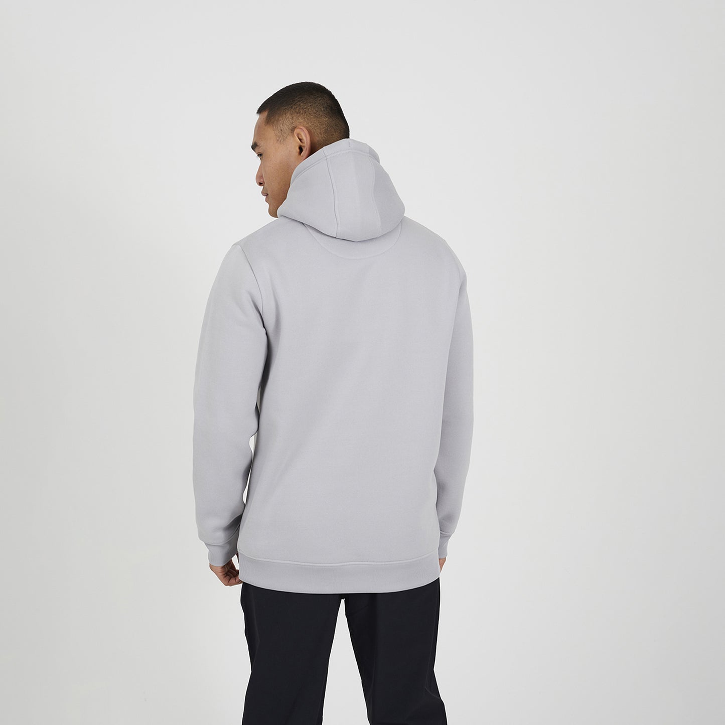 Brave Soul Grey Hoodie With Kangaroo Pocket - Grey Image 2