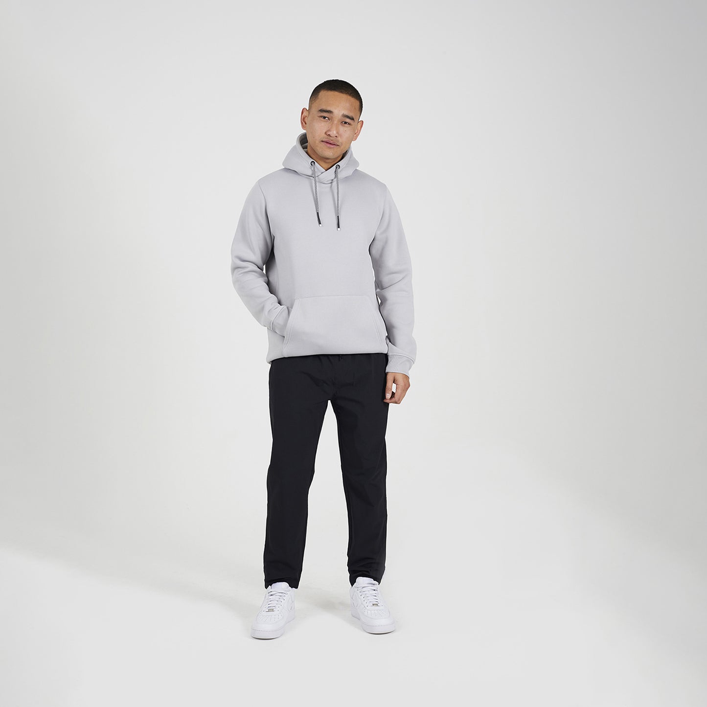 Brave Soul Grey Hoodie With Kangaroo Pocket - Grey Image 3