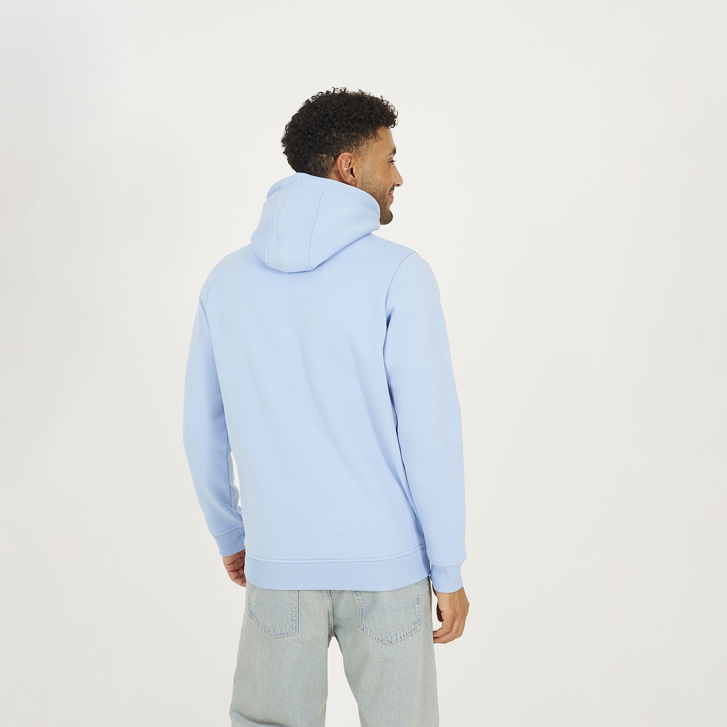 Brave Soul Blue Hoodie With Kangaroo Pocket - Blue Image 2