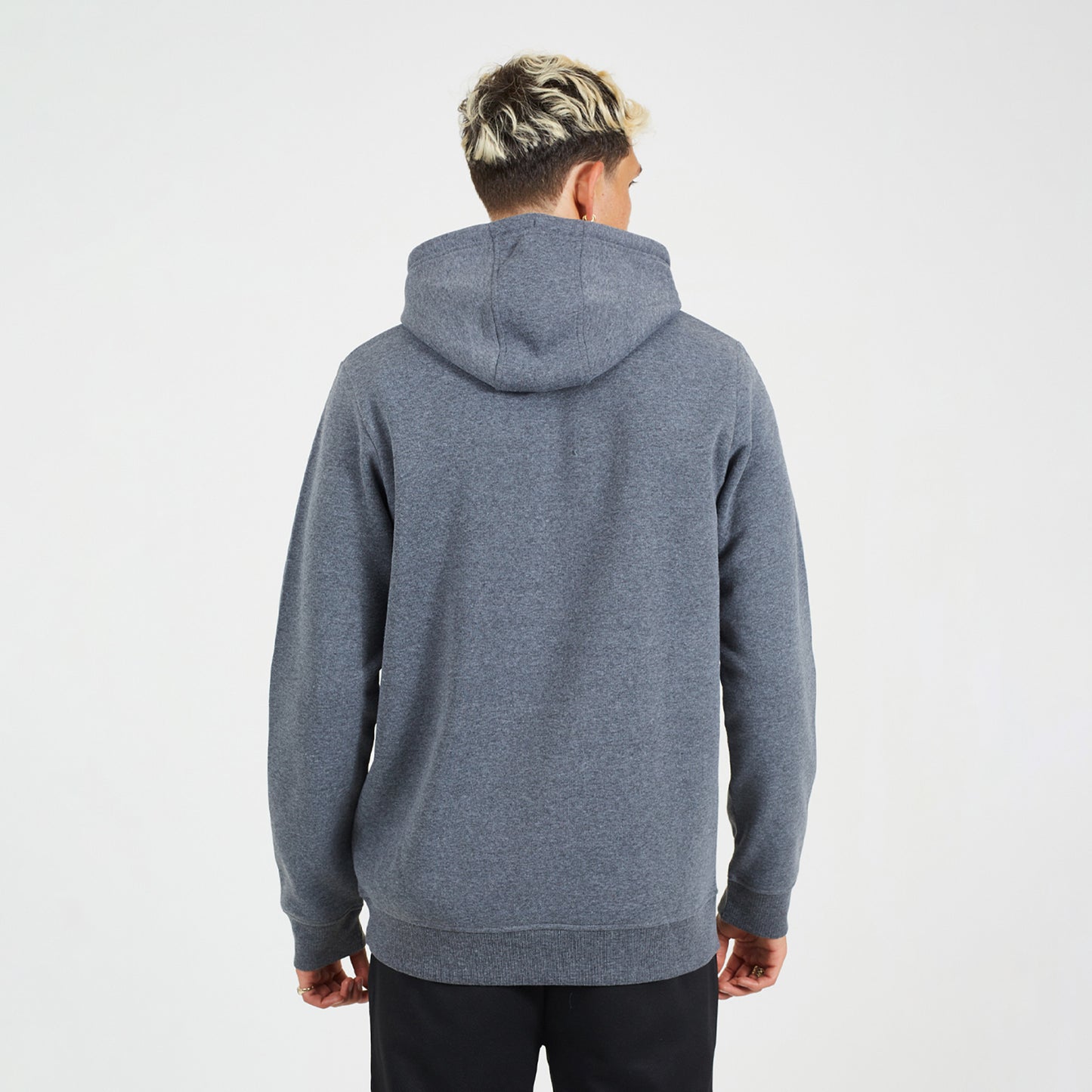 Brave Soul Charcoal 2 Pack Overhead Hoodies - Charcoal Image 2