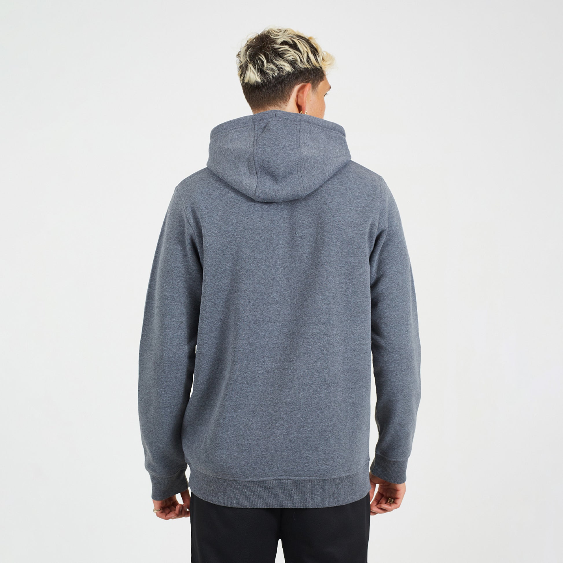 Brave Soul Charcoal 2 Pack Overhead Hoodies - Charcoal Image 2