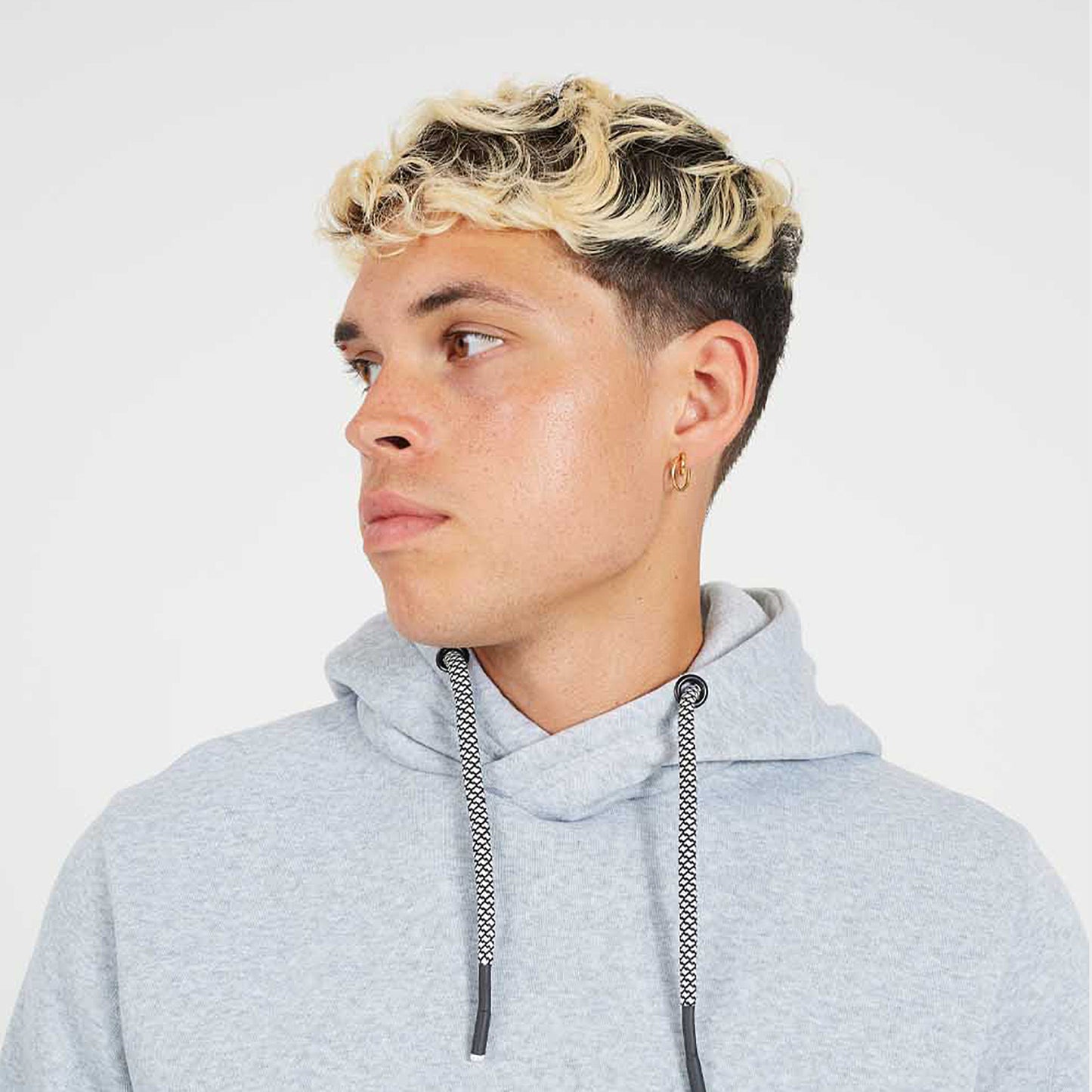 Brave Soul Charcoal 2 Pack Overhead Hoodies - Charcoal Image 4