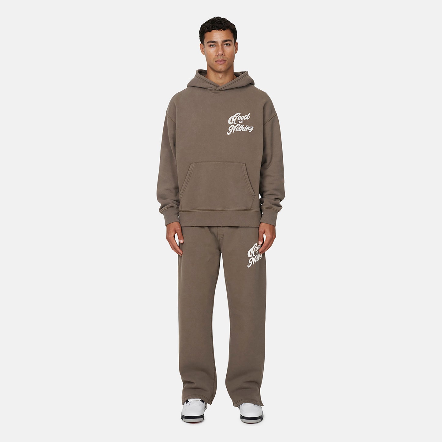 Good For Nothing  Fawn Relaxed Hoodie - Fawn Image 3