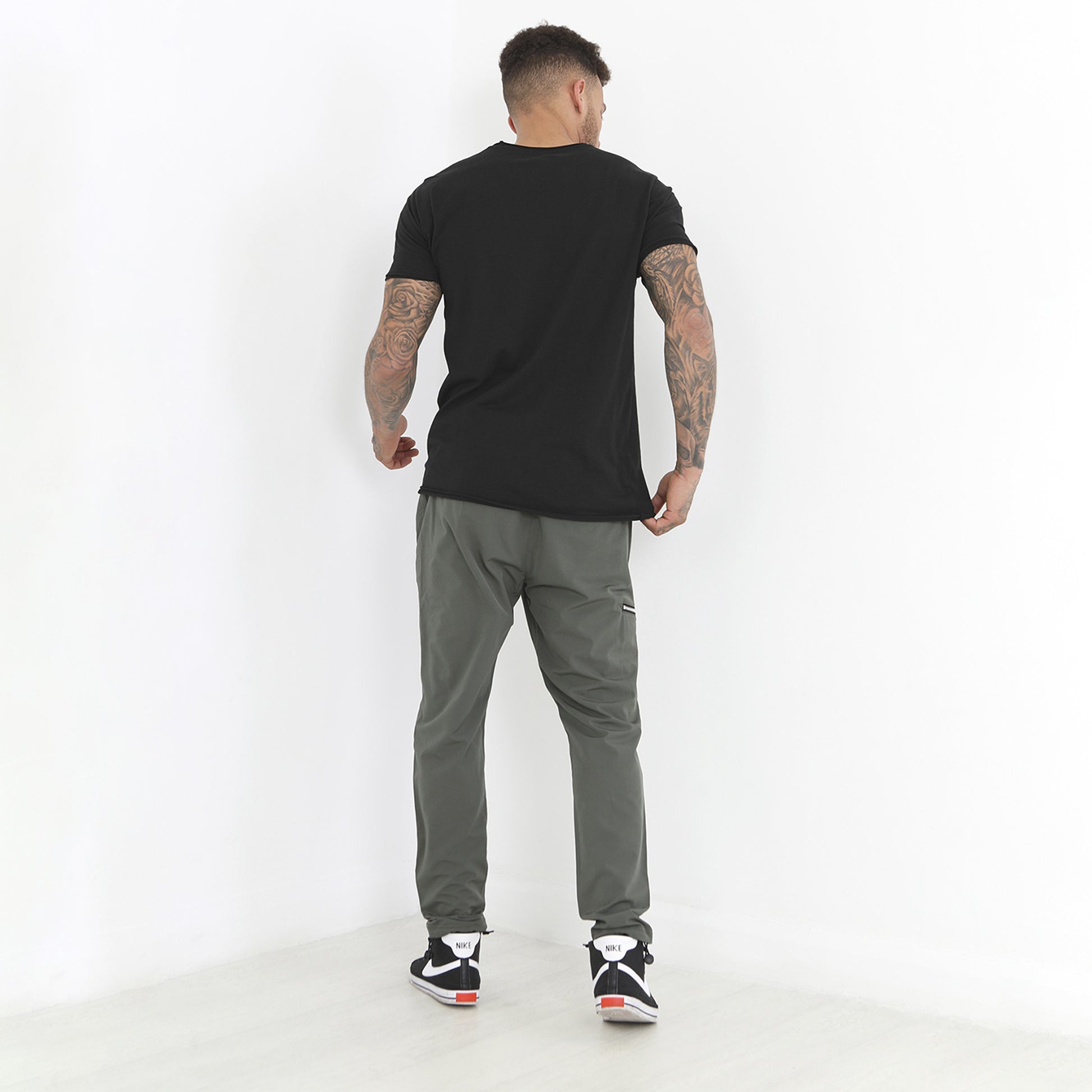 Brave Soul Khaki Elasticated Waist Utility Trousers - Khaki Image 2