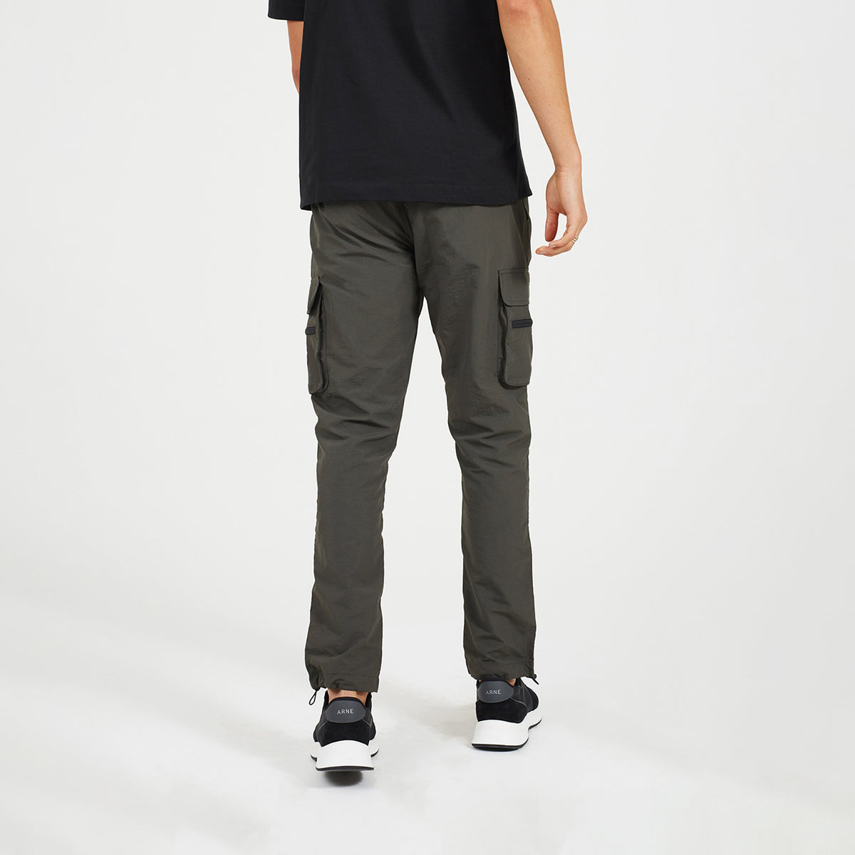 Brave Soul Khaki Elasticated Waist Cargo Style Trousers - Khaki Image 2