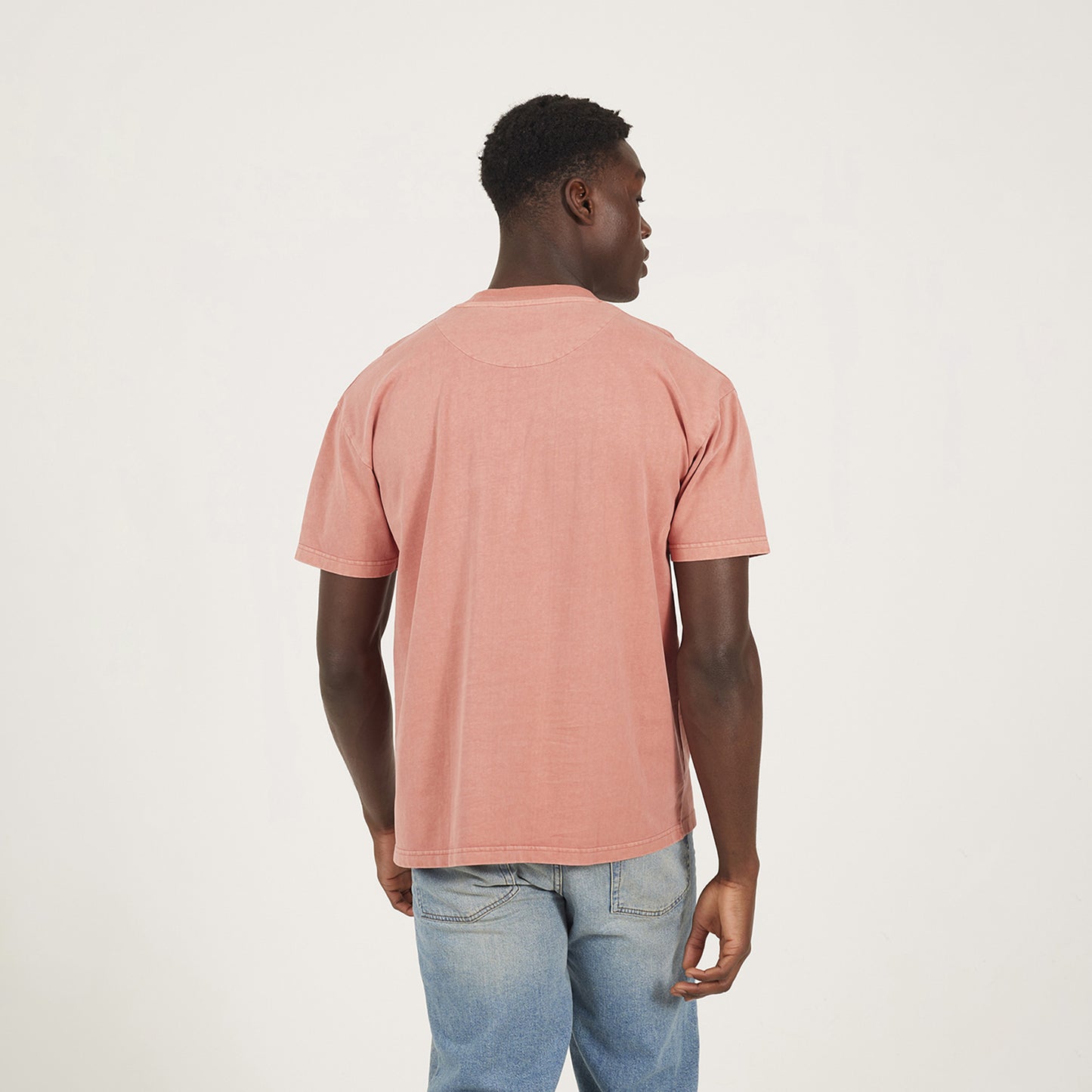 Brave Soul Pink Acid Wash Oversized T-shirt - Pink Image 2