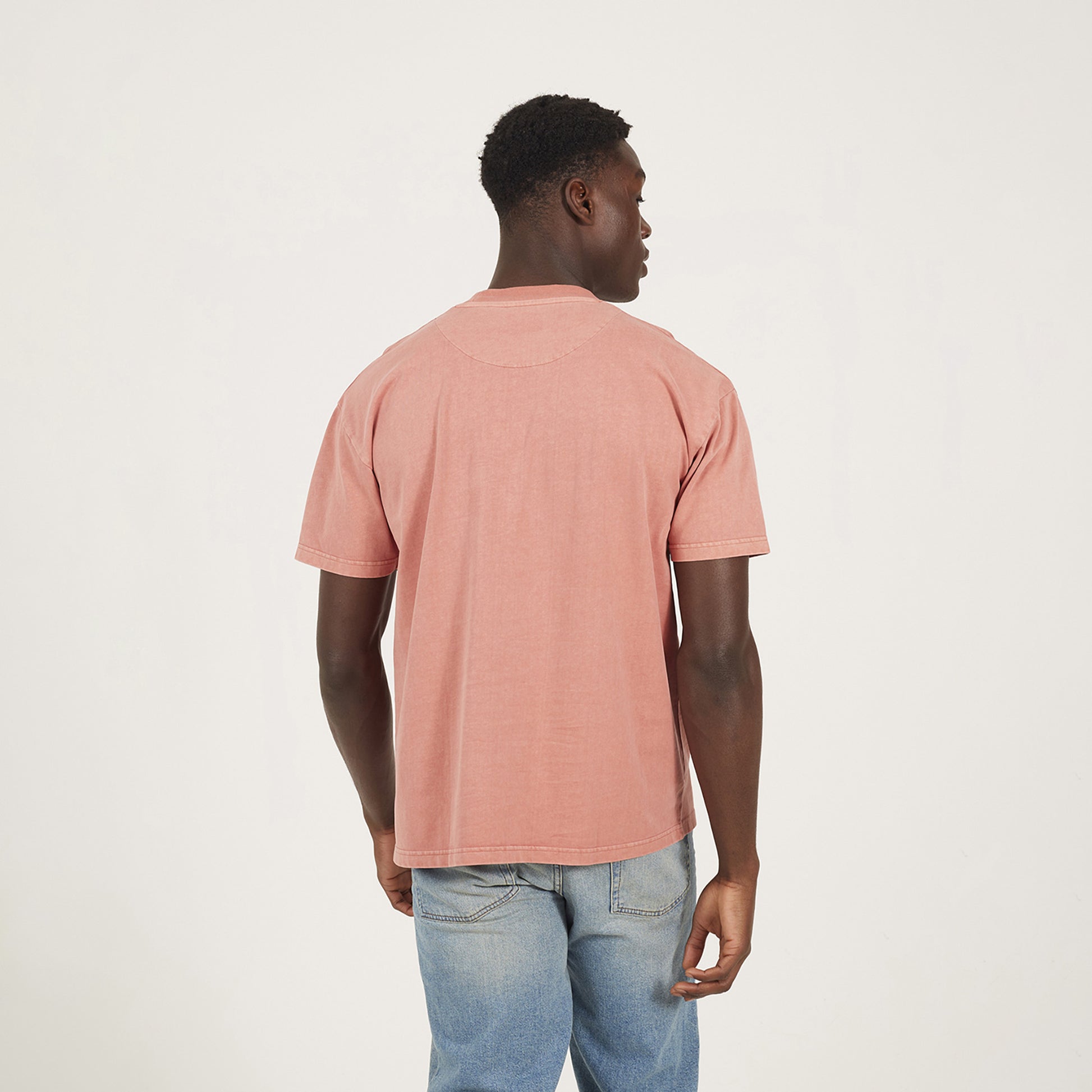 Brave Soul Pink Acid Wash Oversized T-shirt - Pink Image 2