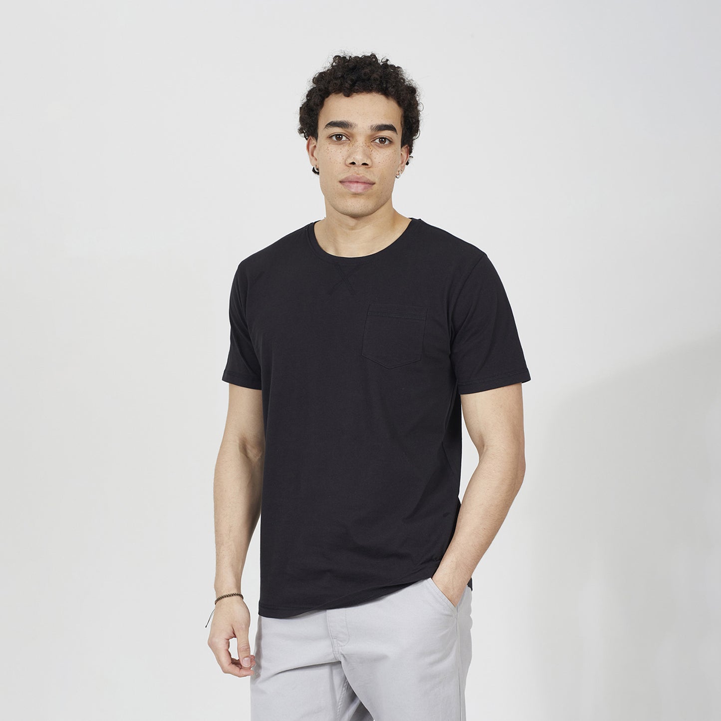 Brave Soul White 2 Pack Crew Neck T-Shirts - White Image 3