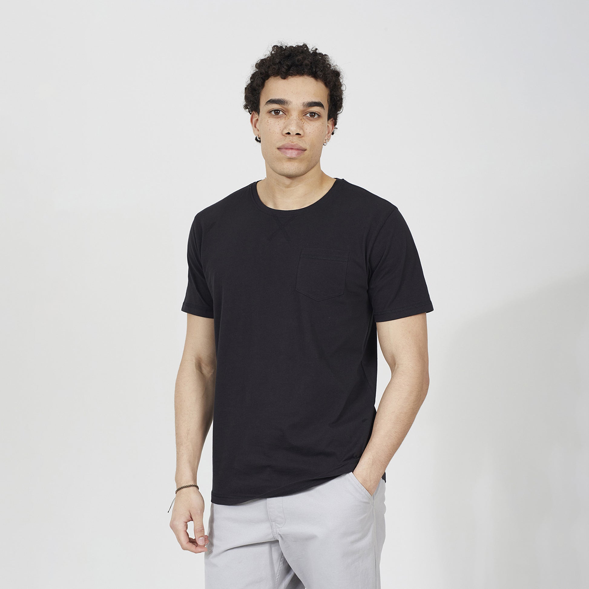 Brave Soul White 2 Pack Crew Neck T-Shirts - White Image 3