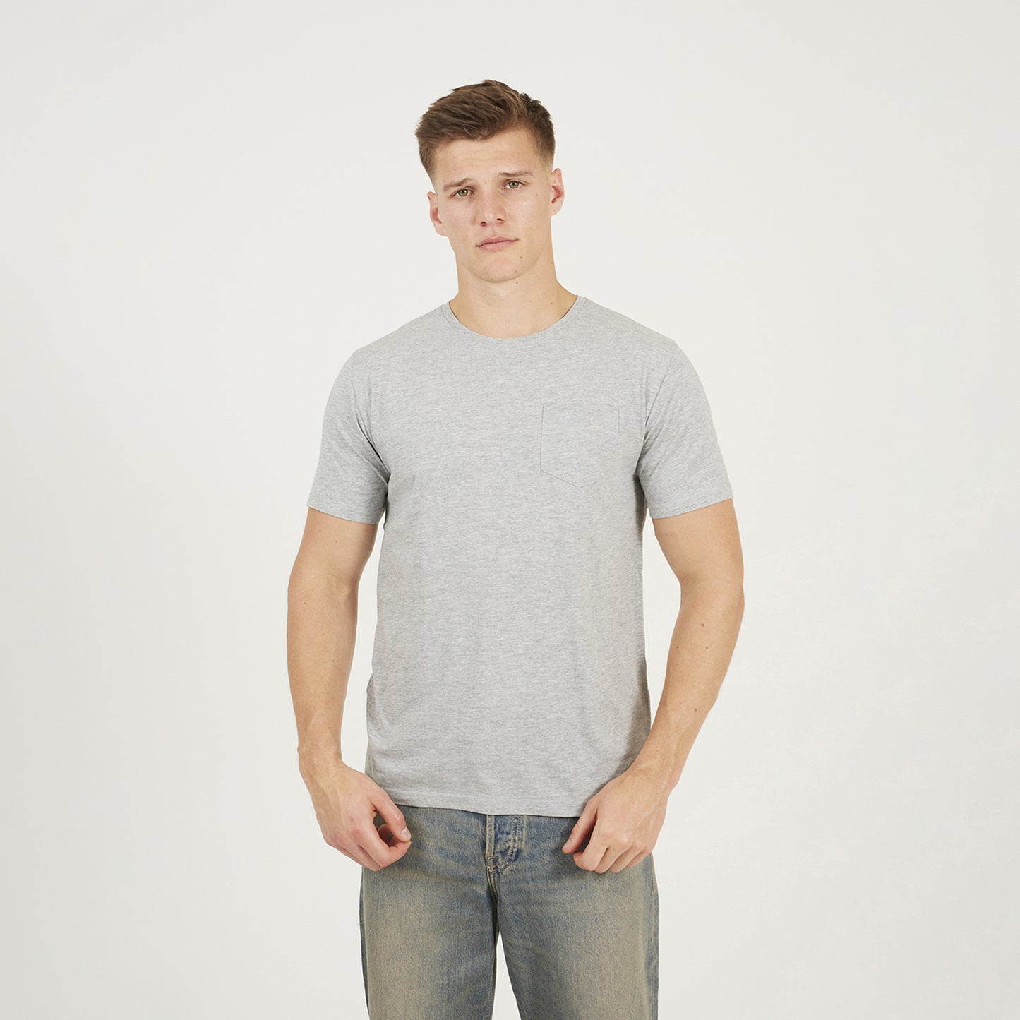 Brave Soul Navy 2 Pack Crew Neck T-Shirts - Navy Image 2