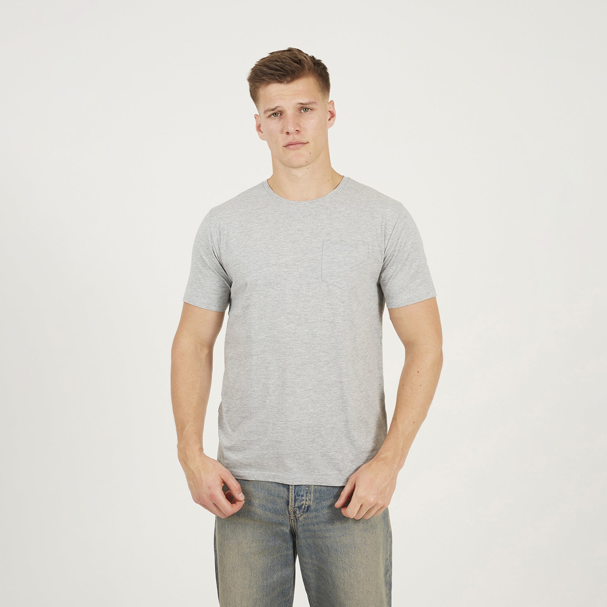 Brave Soul Navy 2 Pack Crew Neck T-Shirts - Navy Image 2