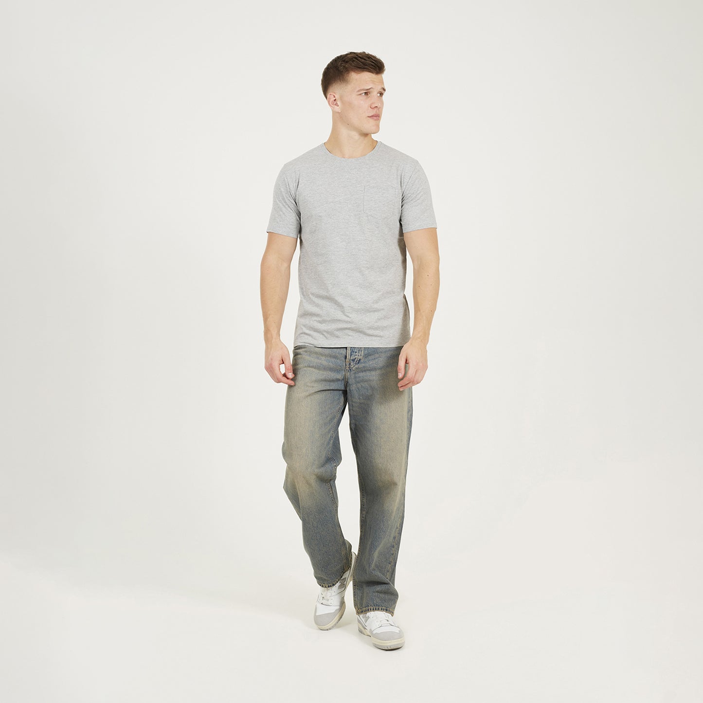 Brave Soul Navy 2 Pack Crew Neck T-Shirts - Navy Image 4