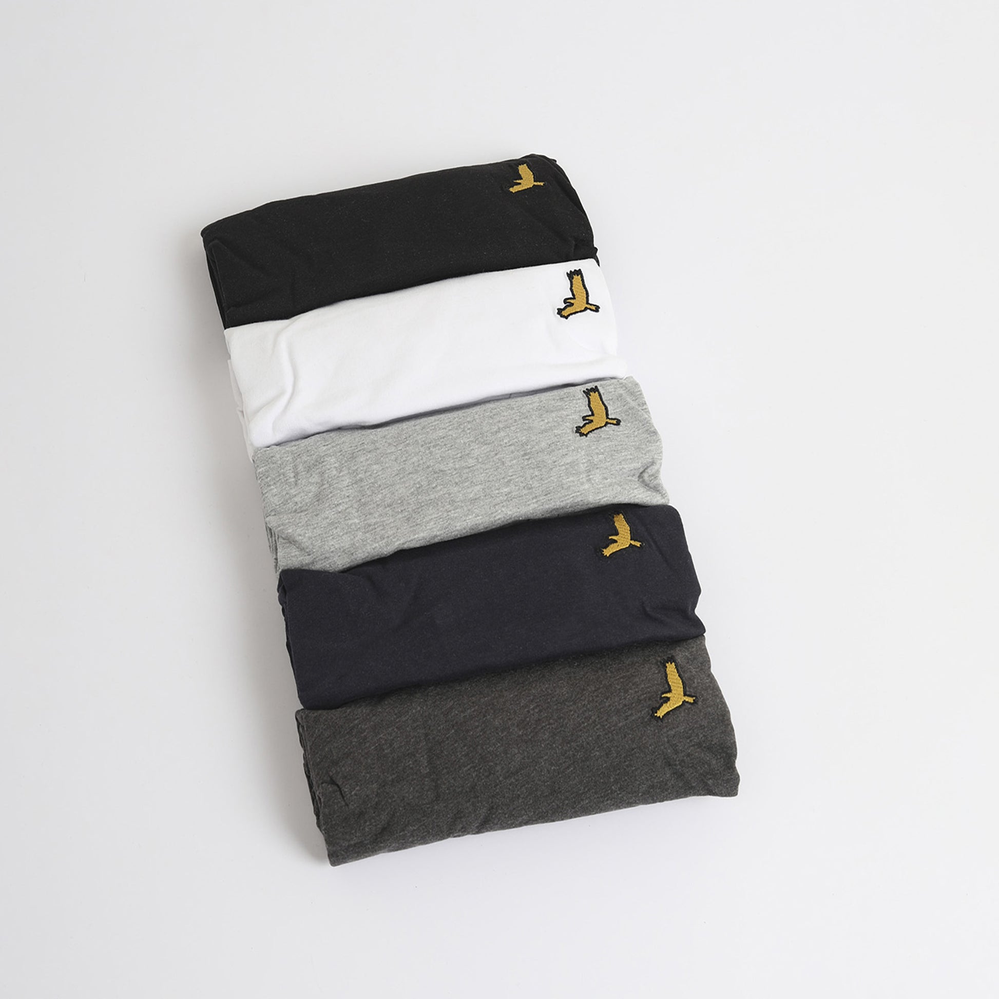 Brave Soul White 5-Pack Crew Neck T-Shirts - White Image 1