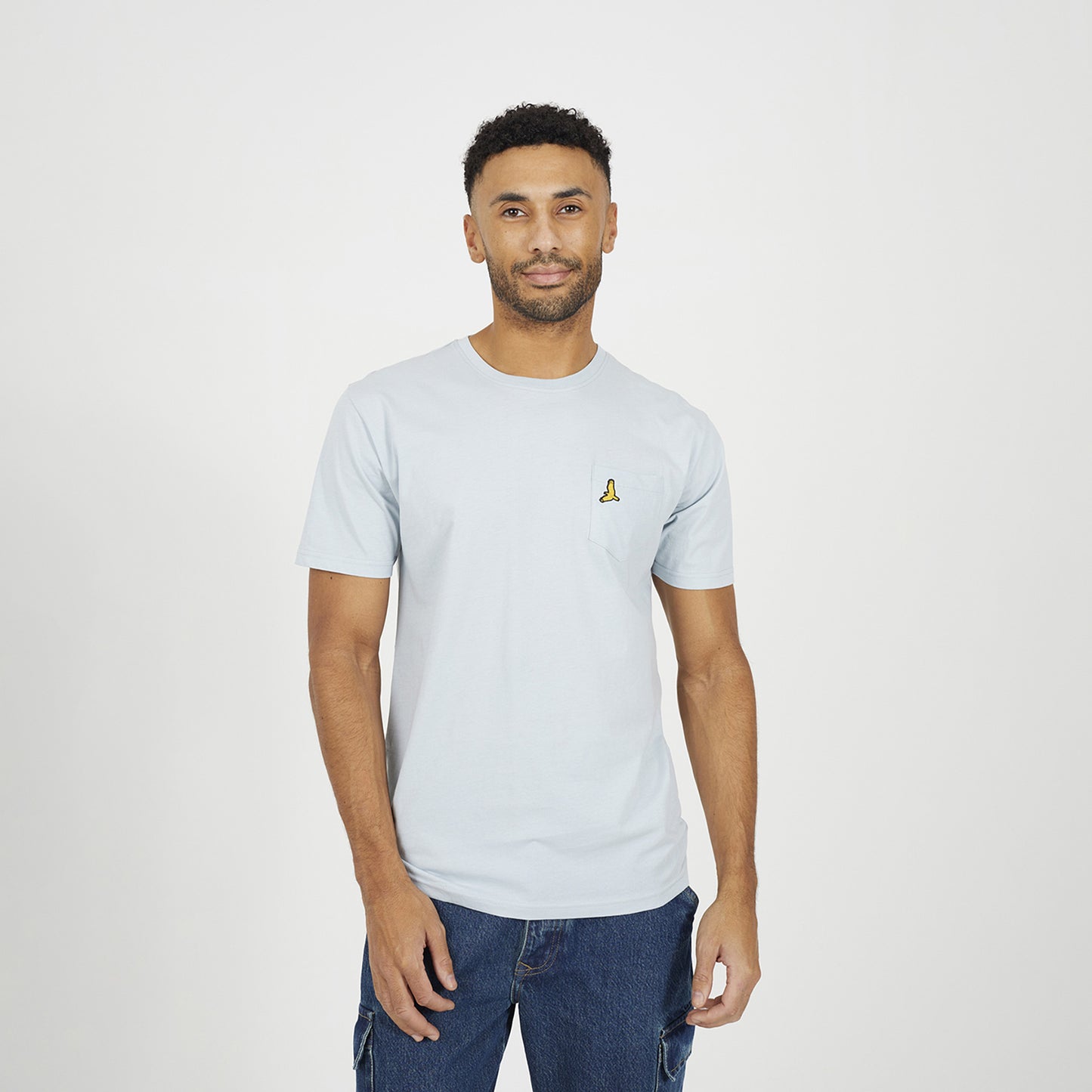 Brave Soul Light Blue 3-Pack Crew Neck T-Shirts - Light Blue Image 2
