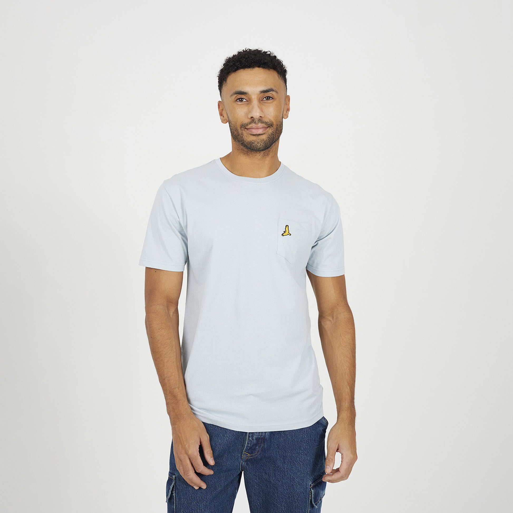 Brave Soul Light Blue 3-Pack Crew Neck T-Shirts - Light Blue Image 2