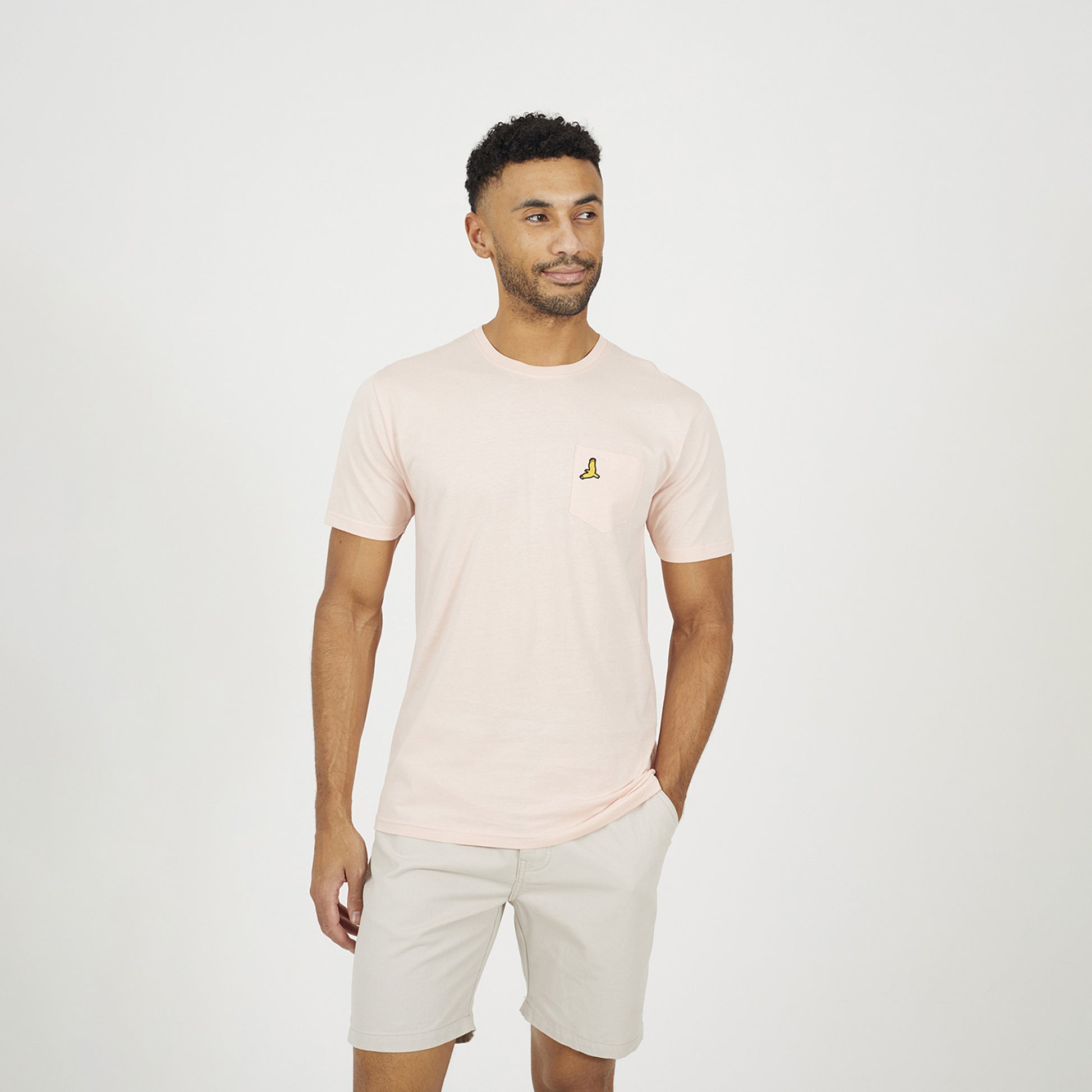Brave Soul Light Blue 3-Pack Crew Neck T-Shirts - Light Blue Image 4