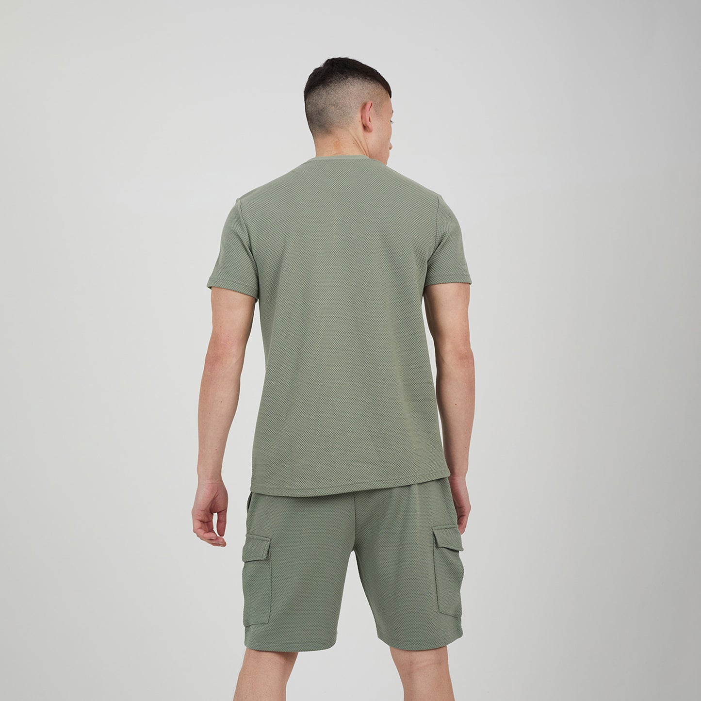 Brave Soul Pale Green Crew Neck T-Shirt - Pale Green Image 2