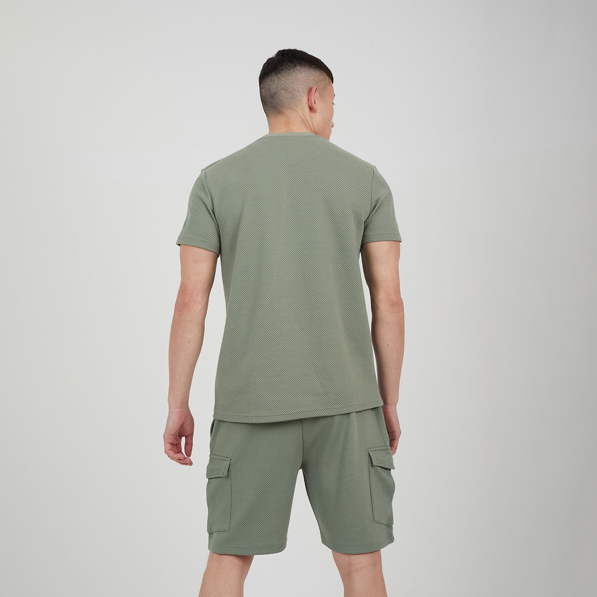 Brave Soul Pale Green Crew Neck T-Shirt - Pale Green Image 2