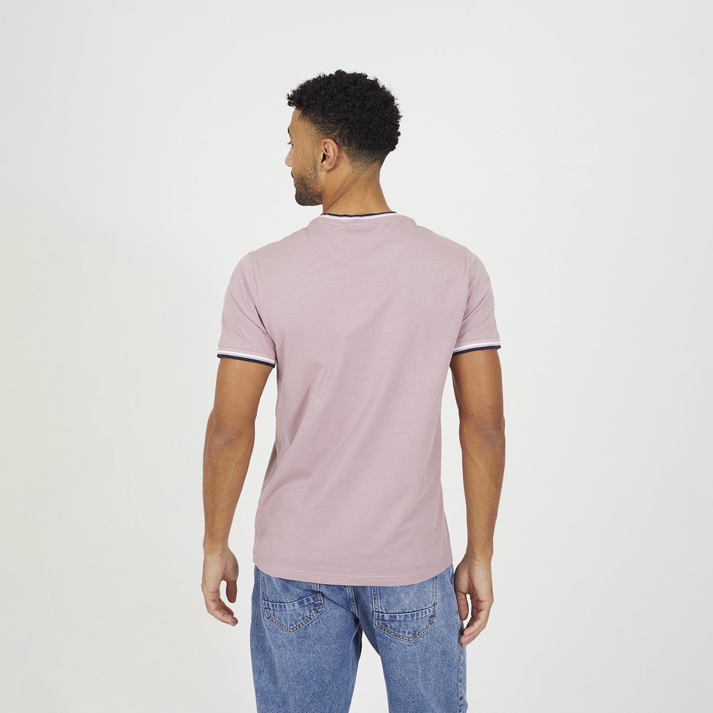 Brave Soul Pale Green 3-Pack Crew Neck T-Shirts with Rib Detail - Pale Green Image 3