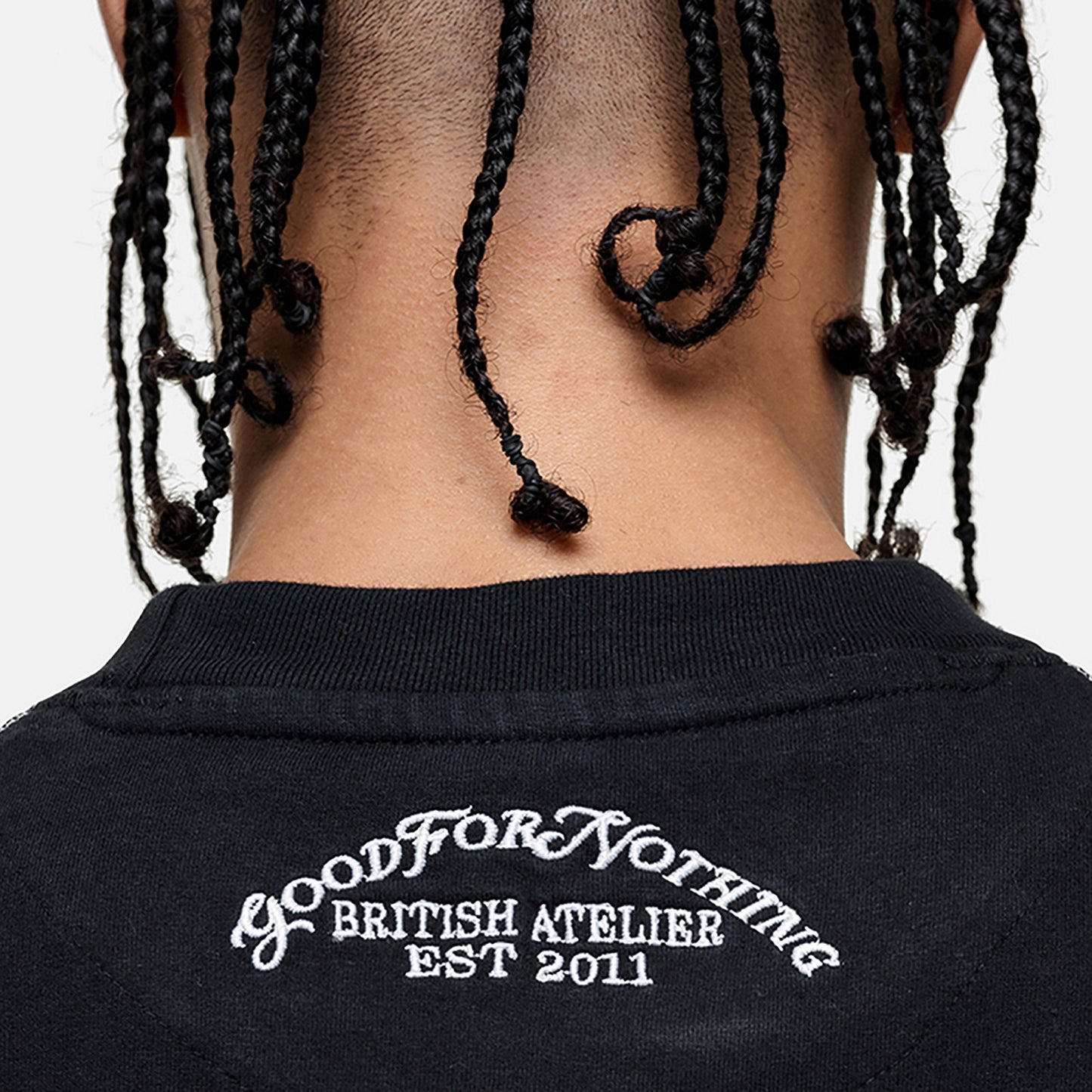 Good For Nothing Black Washed Oversized T-Shirt - Black Image 4