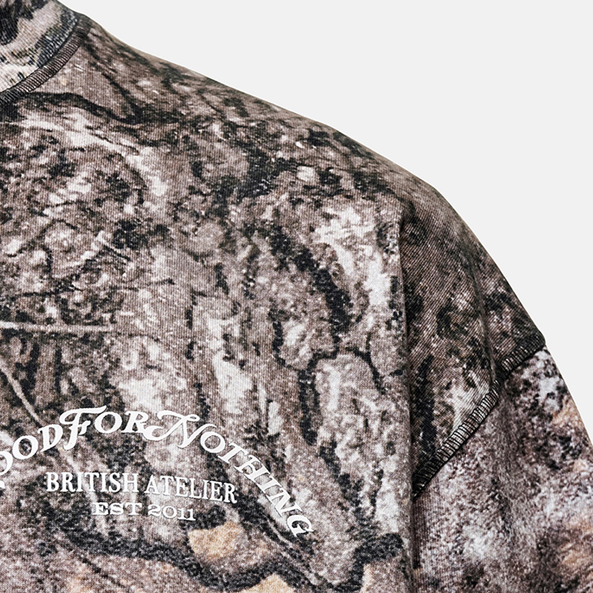 Good For Nothing Brown Camo Relaxed T-Shirt - Brown Image 3